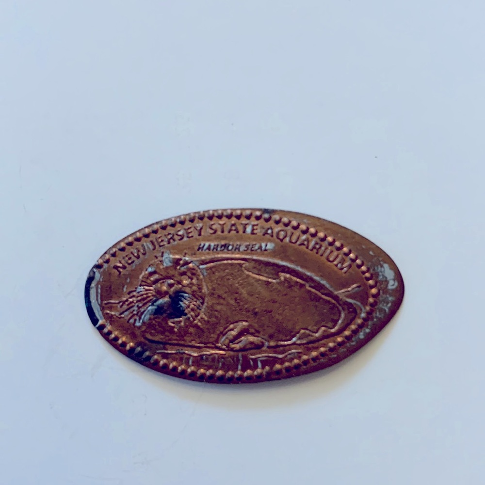 Elongated coin/ Squished Penny -- New Jersey State Aquarium.